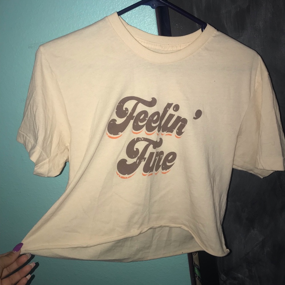 Vintage cropped tee